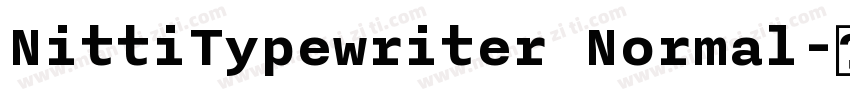 NittiTypewriter Normal字体转换
